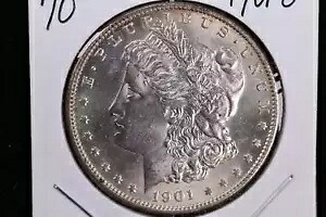 1901-O モーガン シルバー ダラー、手頃な価格の造幣局コイン、ストア #23080662