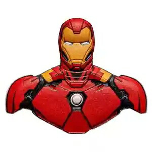 2023 マーベル アイアンマン シェイプ 1 オンス シルバー コイン ニウエ カラー化 .999 LOT#728