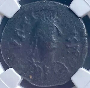NGC 古代ビザンチン帝国コイン 518-527 AD 本物認定ジャスティン I スクラッチ