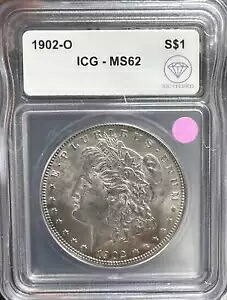 1902 O モルガン シルバー ダラー ICG MS-62 IDC 検証済み