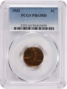 1942 リンカーン セント PR63RD PCGS