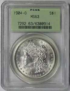1904-O モルガン ドル $1 MS 63 PCGS OGH
