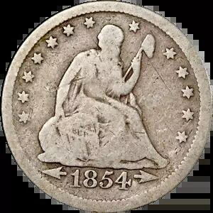 1854-O シーテッド リバティ クォーター エグゼクティブ コイン カンパニーのお得なセール