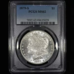 1879-S モーガン シルバー ドル ? PCGS MS-62 ? 1 ドルコイン 未流通 UNC 029?信頼できる?