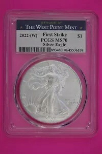 2022 (W) MS 70 シルバー アメリカン イーグル PCGS グレーデッド スラブ ファースト ストライク 733