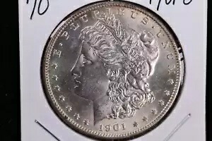 1901-O モーガン シルバー ダラー、手頃な価格の造幣局コイン、ストア #23080662