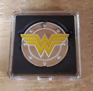 2022 ニウエ DC コミックス ワンダーウーマン ロゴ 1 オンス シルバー カラー プルーフ コイン