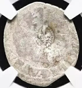 1640 フランス アメリカ植民地 フランス シルバー 15D 15 デニール コイン、本物の NGC