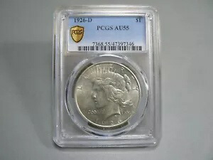 PCGS 1926-D シルバー平和ドル AU55
