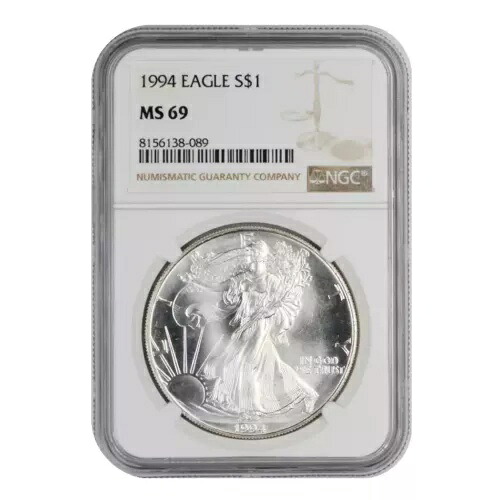 1994 アメリカン シルバー イーグル NGC MS69