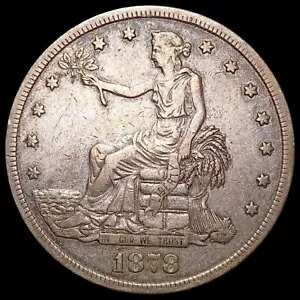 1878-S 貿易ドル銀貨 わずかに流通