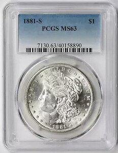 1881-S モルガン ドル $1 MS 63 PCGS