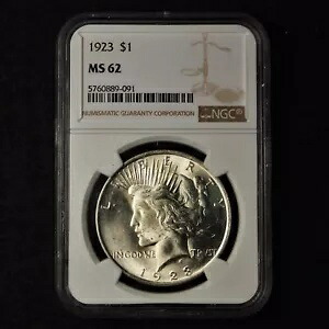 ?PCGS NGC US Silver Peace Dollars 1921-35 ? 等級別不動産ロットからの BU UNC コイン?
