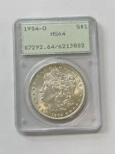 1904-O $1 モルガン シルバー ダラー PCGS MS64 古いホルダー