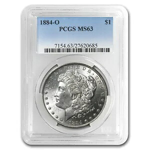 1884-O モルガン ドル MS-63 PCGS