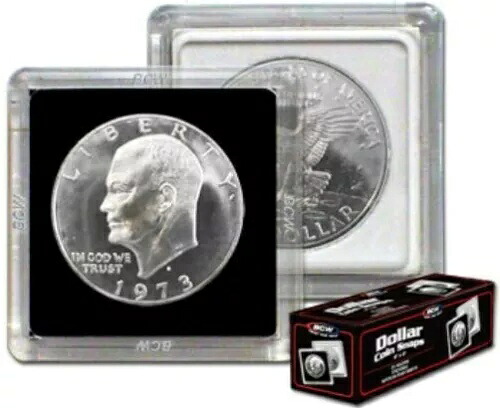 200 BCW 2X2 コイン スナップ IKE / MORGAN / PEACE ラージ シルバー ダラー サイズ (38.1mm) 57,420円