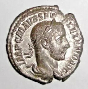 古代銀貨ローマ帝国セウェルス・アレクサンダー紀元 222 ～ 235 年。 AR デナリウス