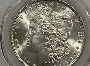 1883 モーガン シルバー ダラー PCGS MS63 ~~ ユニークな目の下のトーン マーク ~~ (995)