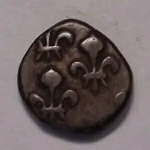 インド (フランス) ファノン銀貨: ポンディシェリ #1569