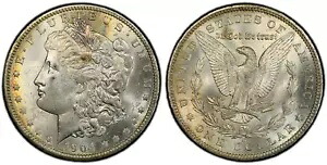 トーン 1904 O MS 62 モーガン リバティ シルバー ダラー PCGS 認定グレーデッド スラブ 389