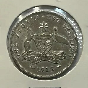 1912 フロリン コイン - 良好 上質 - ジョージ 5 世 シルバー 10 進数前の希少日付｜WORLD RESOURCE【KING店】