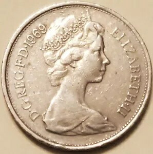 楽天市場】1969年 10ペンス - 英国 - エリザベス2世女王 - D.G.REG