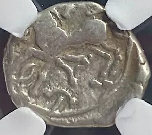 NGC ケルト アエディイ族 認定 古代銀貨 紀元前 1 世紀 ガリア 本物