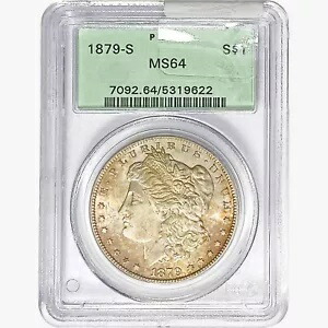 1879-S モーガン シルバー ダラー コイン PCGS MS64