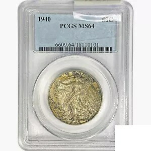 1940 ウォーキング リバティ ハーフダラー コイン PCGS MS64