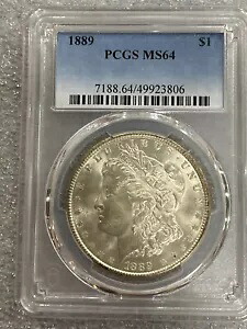1889 モーガン シルバー ダラー PCGS MS64 ~~ STUNNER ~~ (806)