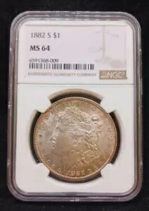 1882 S NGC MS64 モルガン シルバー ダラー コイン