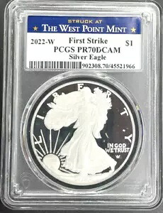 2022 W PR70DCAM プルーフ ファースト ストライク アメリカン シルバー イーグル (966) PCGS *