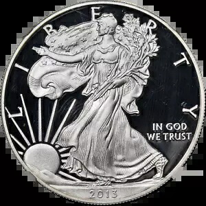 2013-W シルバー アメリカン イーグル $1 NGC PF70 ウルトラ カメオ 初期リリース