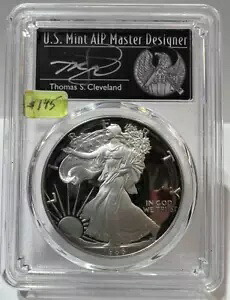 1986年 S アメリカン シルバー イーグル $1 999 PCGS PR 69 DCAM クリーブランド サイン入り