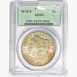 1879-S モーガン シルバー ダラー コイン PCGS MS64