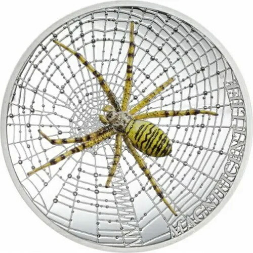 クック 2016 スパイダー 5 ドル 1 オンス シルバー コイン、プルーフ