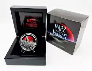 ニウエ 2024 1$ MARS PHOBOS レッド プラネット ムーン NASA 宇宙飛行士 1 オンス シルバー コイン画像