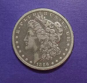 1886 O モーガン シルバー ドル米国造幣局レア キー コイン XF