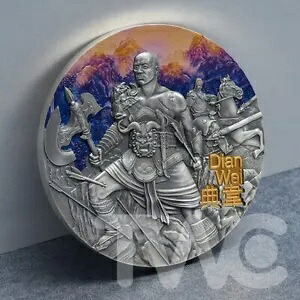 古代中国の典魏戦士 3 オンス アンティーク仕上げ シルバー コイン 5$ ニウエ 2021｜WORLD RESOURCE【KING店】