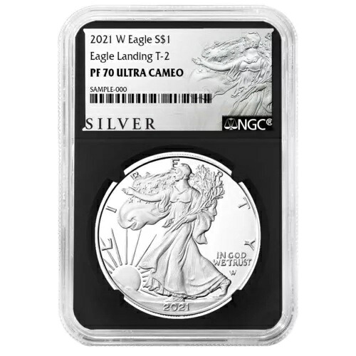 2021-W プルーフ $1 タイプ 2 アメリカン シルバー イーグル NGC PF70UC ALS ラベル レトロ コア｜WORLD RESOURCE【KING店】
