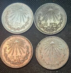 4 メキシコ ウン ペソ 1921-32-33-38 L933