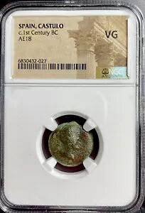 100BC-76BC オレタニ ピープル NGC グレード 古代ケルト イベリア コイン 雄牛三日月｜WORLD RESOURCE【KING店】