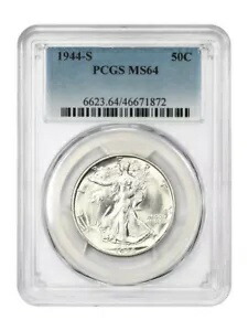 1944-S 50C PCGS MS64