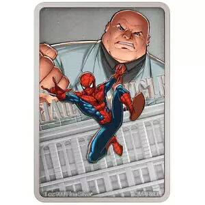 シルバー キングピン? コイン (4 番目) スパイダーマン? ヴィランズ 2024 - ニウエ - 1 オンス AF-