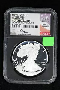 2016-W プルーフ シルバー イーグル NGC PF 70 UC LE 1st リリース 30th Anni Mercanti 3IUE