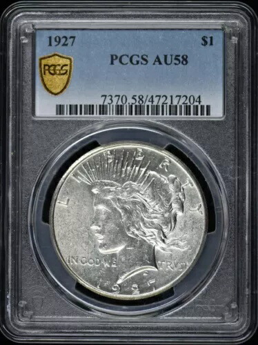 1927年 1ドル平和ドル PCGS AU58