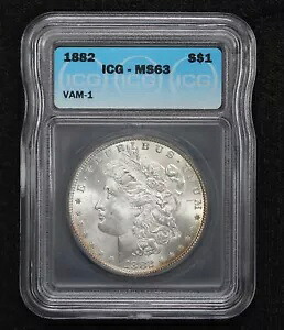 1882 モルガン ダラー VAM-1 ICG MS-63 1I2T