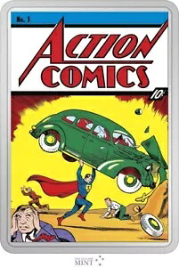 2023 ニウエ DC アクション コミックス #1 COMIX 2 オンス シルバー カラー プルーフ コイン｜WORLD RESOURCE【KING店】 75,020円