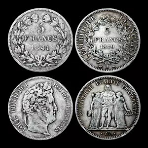 オールド フランス コイン ロット、1841W-1849A - フランスの本物のコイン 2 枚 ???? 送料無料!｜WORLD RESOURCE【KING店】