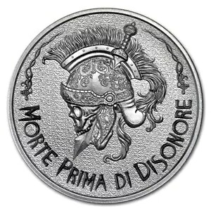 Death Before Dishonor ローマ軍コイン 1 トロイオンス .999 純銀 ラウンド メダル